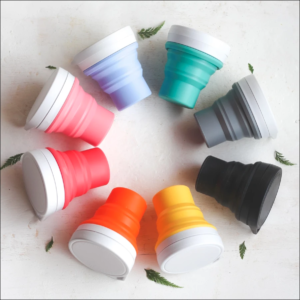 Copo Ecológico De Silicone Retrátil