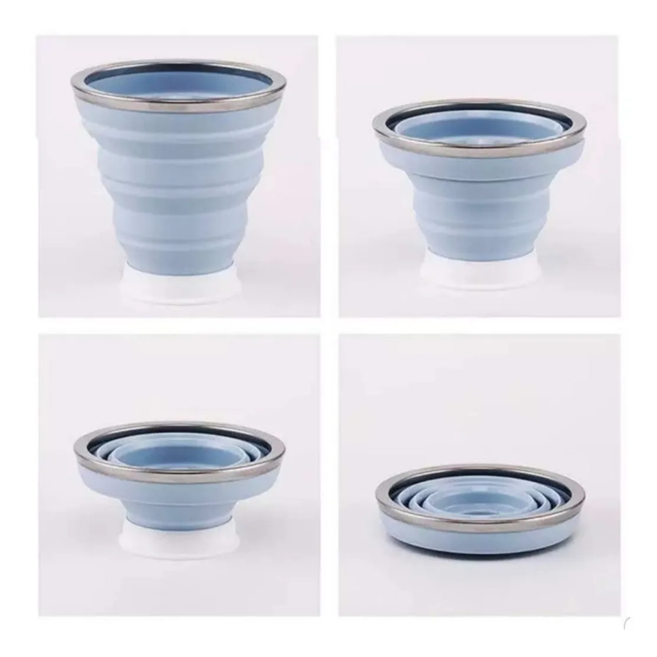 Copo Ecológico De Silicone Retrátil 320ml