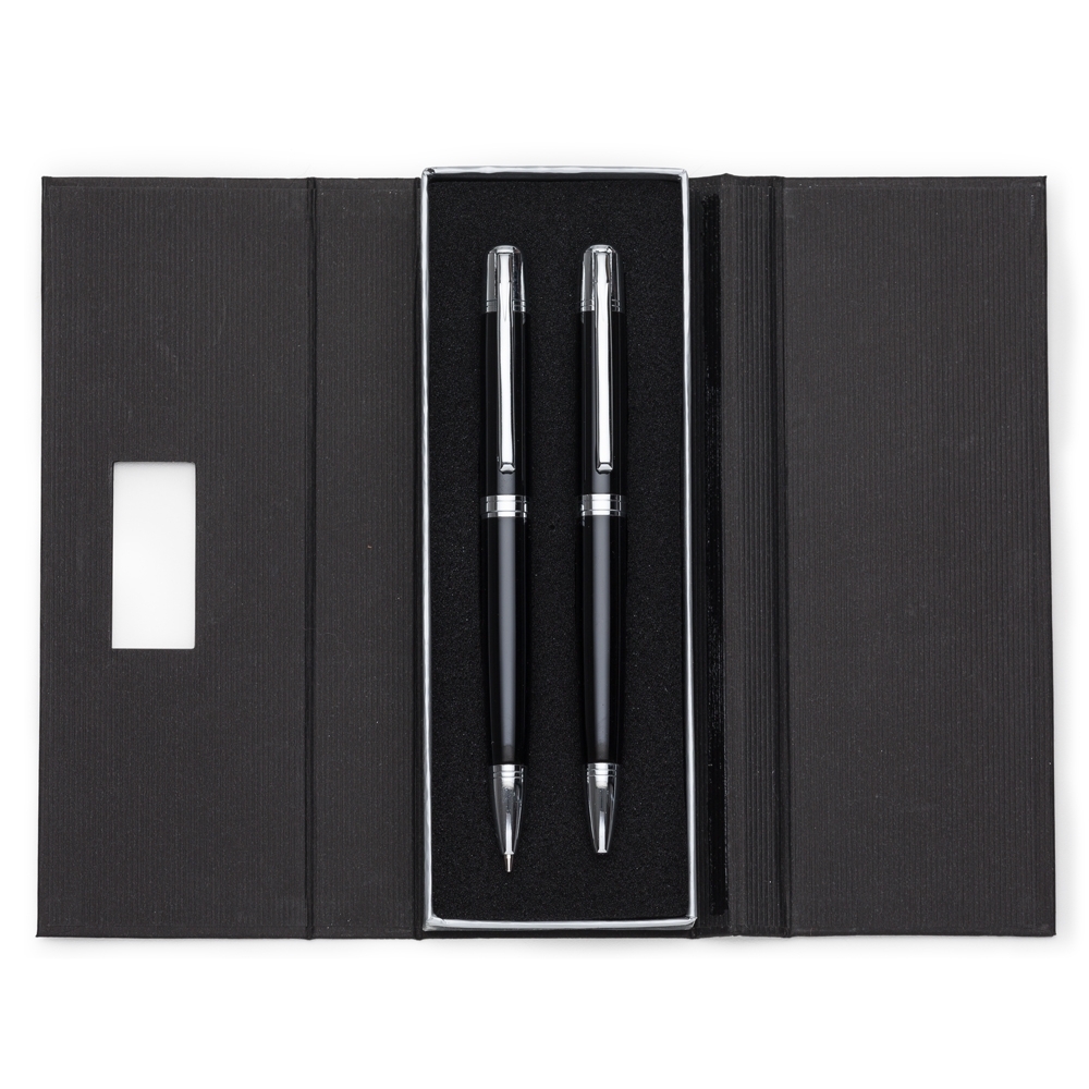 Conjunto Caneta e Lapiseira Metal.
