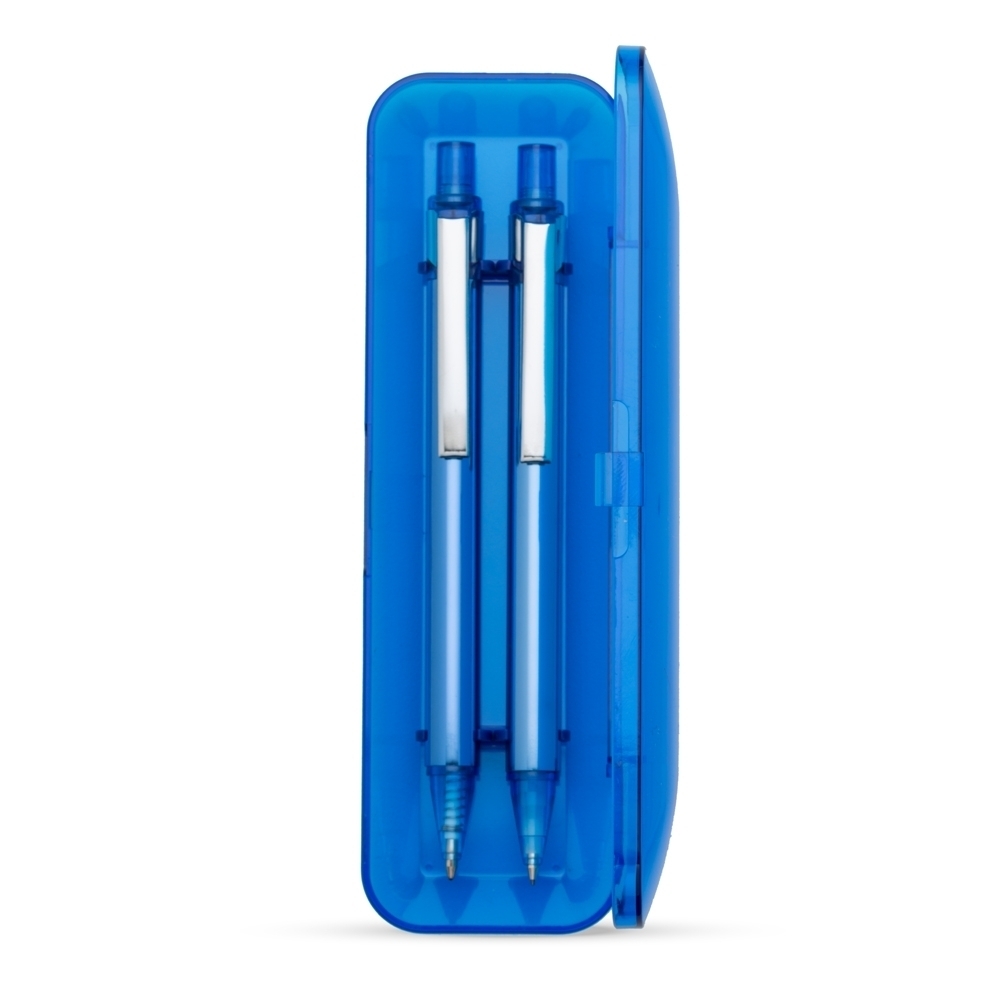 Conjunto Caneta e Lapiseira Semimetal - Imagem 3