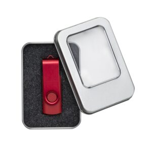 Estojo de Metal para Pen Drive.