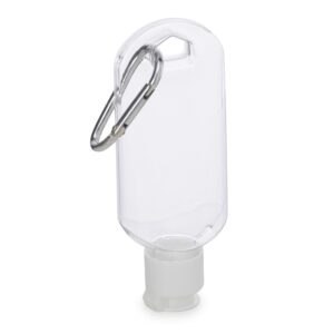 Frasco Plástico 55ml com Mosquetão.