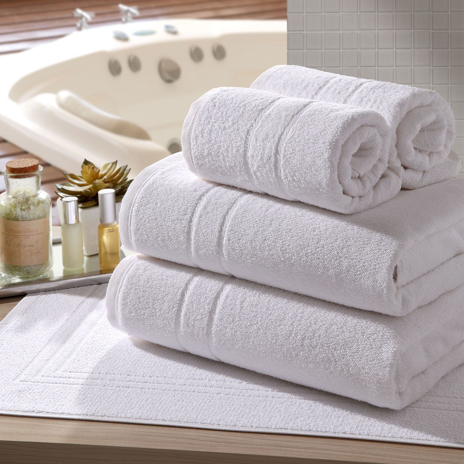 Kit Toalha de Banho e Rosto Profissional Light