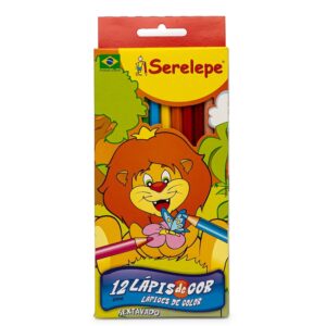 Lápis de Cor 12 Cores.