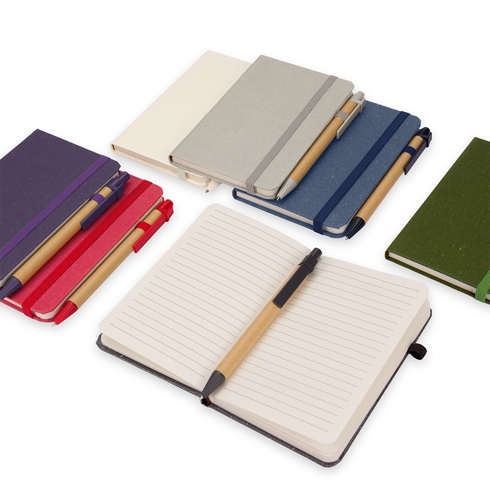 Caderneta Capa Palha de Trigo 14 x 9 com Caneta. - Imagem 2