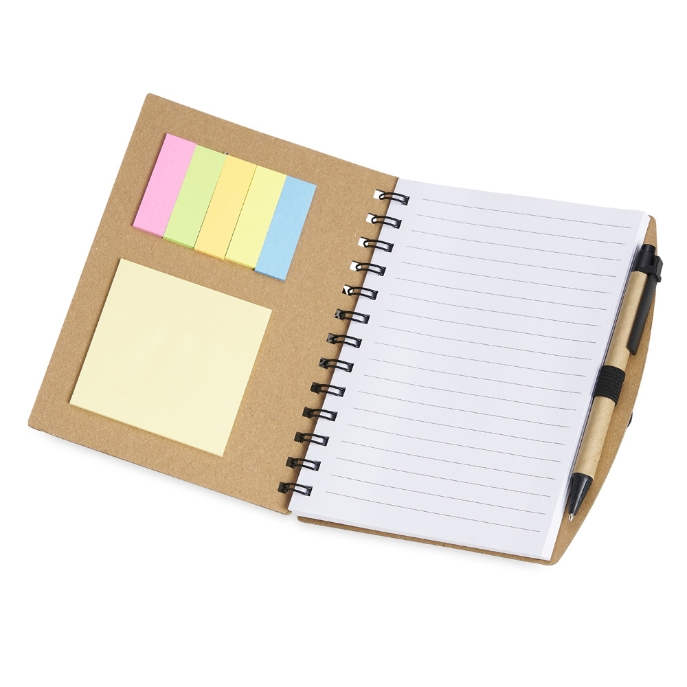 Caderno com Autoadesivos e Caneta. - Imagem 3