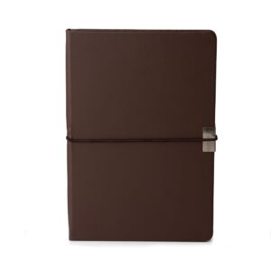 Caderneta em Couro Sintético 21 x 14 com Pauta.