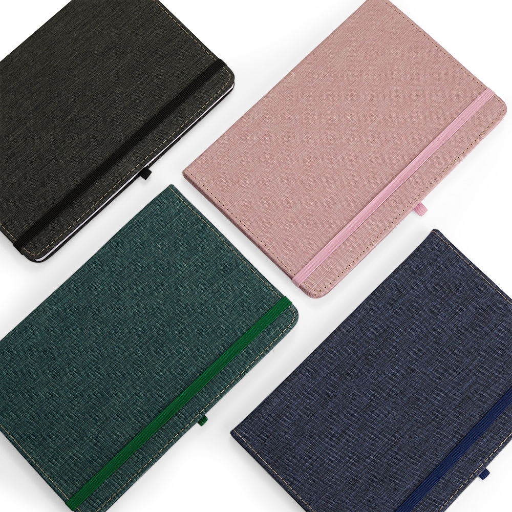 Caderneta em Linho 21 x 14 com Pauta. - Imagem 2