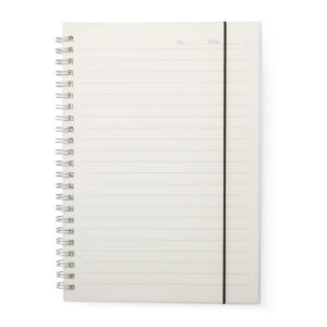 Caderno A5 Plástico.