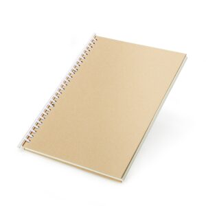 Caderno B5 Kraft com Pauta.