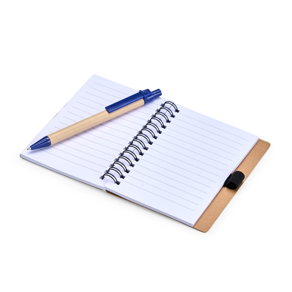 Caderno Ecológico Capa Papelão com Caneta. - Imagem 4