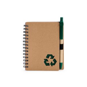 Caderno Ecológico Capa Papelão com Caneta.