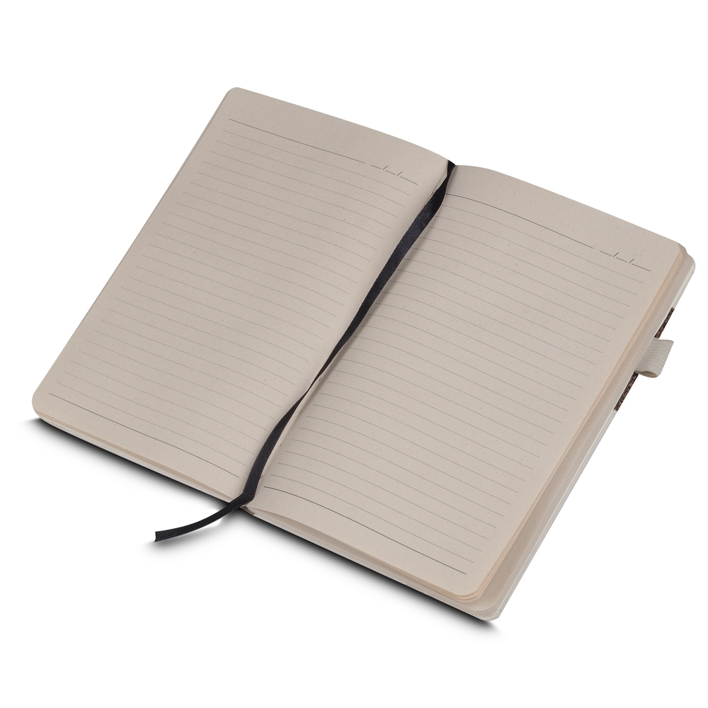 Caderneta Fibra de Cana e Café 21 x 14 com Pauta. - Imagem 3