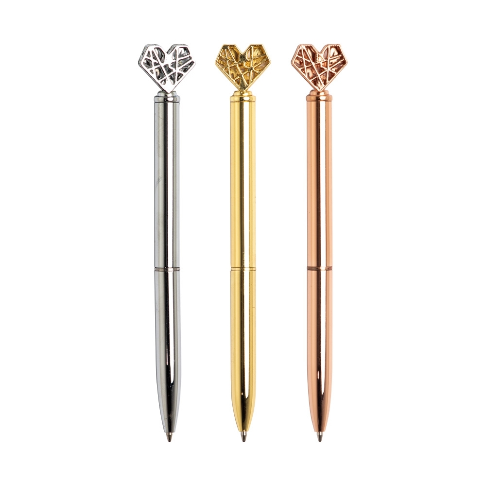 Caneta Metal Coração. - Imagem 2