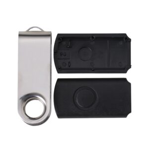 Carcaça Pen Drive Giratório Brilhante.