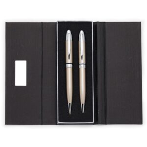 Conjunto Caneta e Lapiseira Metal.