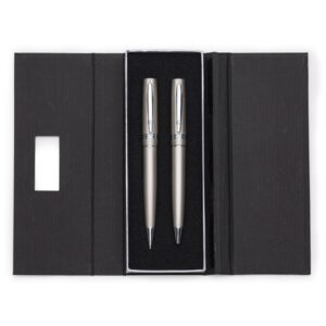 Conjunto Caneta e Lapiseira Metal.