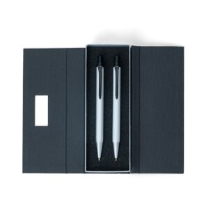 Conjunto Caneta e Lapiseira Metal.