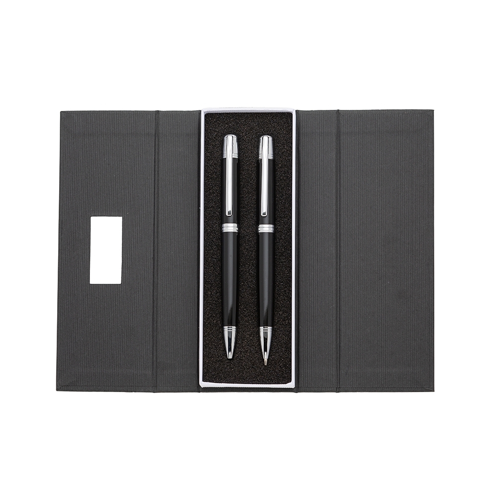 Conjunto Caneta e Lapiseira Metal.