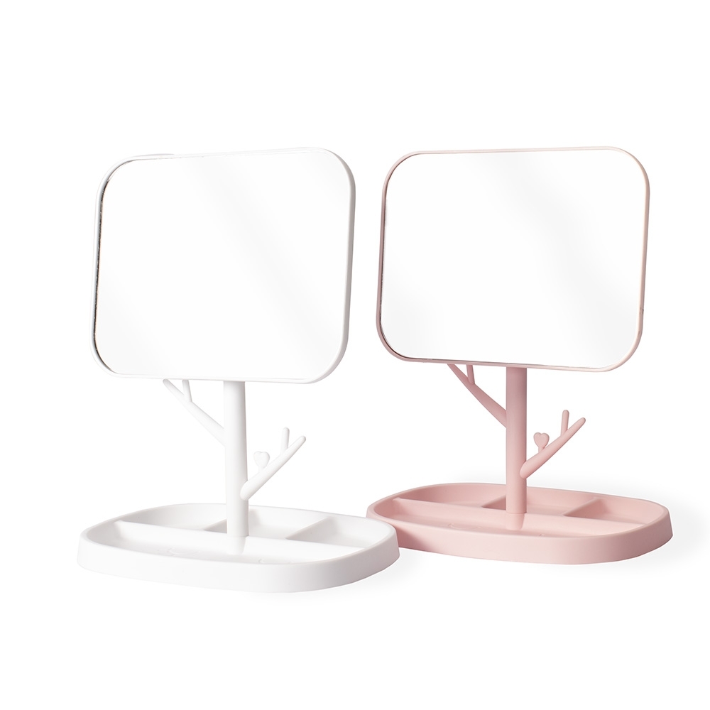 Espelho de Mesa Retangular Plástico. - Imagem 2