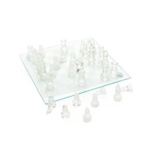 Jogo de Xadrez de Vidro.