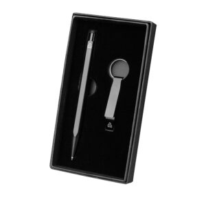 Kit Caneta Chaveiro Alumínio.