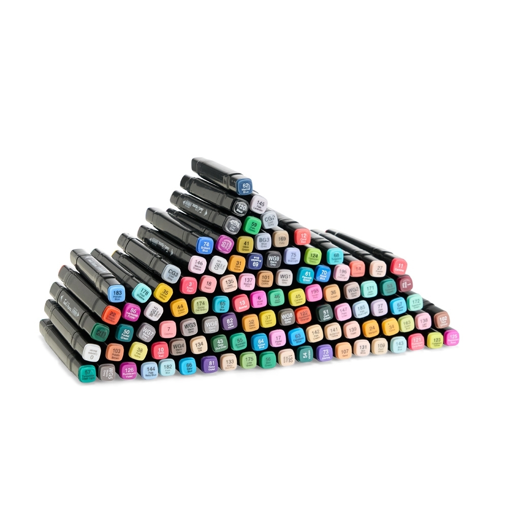 Kit Canetas Marcadoras Pontas Duplas 108 Cores. - Imagem 7