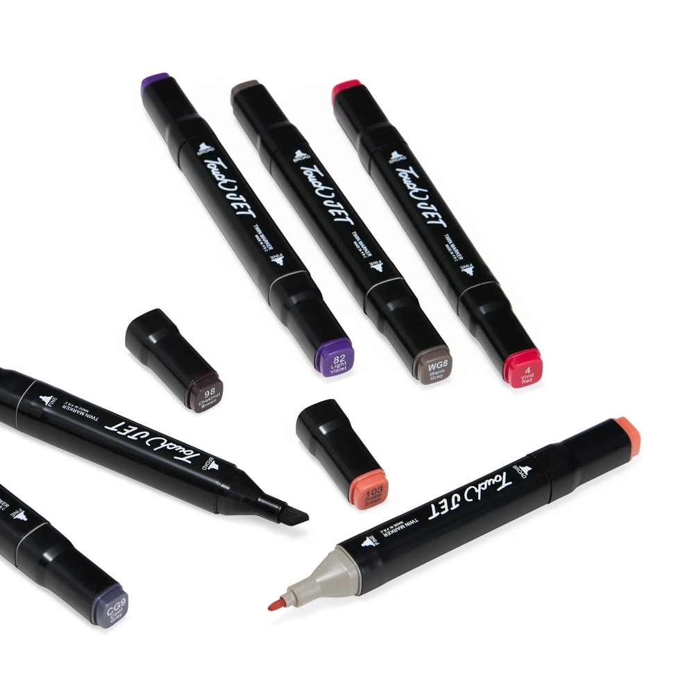 Kit Canetas Marcadoras Pontas Duplas 30 Cores. - Imagem 3