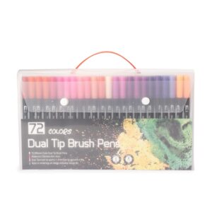 Kit Canetinhas Ponta Dupla 72 Cores.