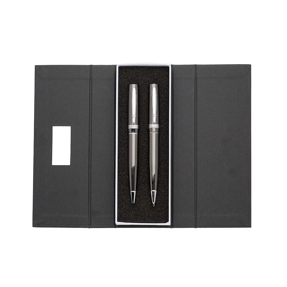 Conjunto Caneta e Lapiseira Metal.