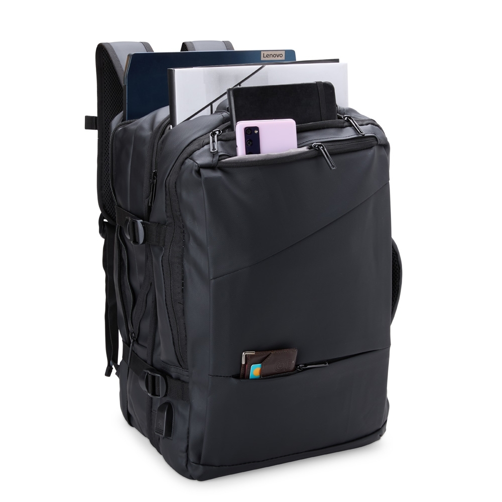 Mochila Expansível de Couro Sintético 36 Litros - Imagem 3