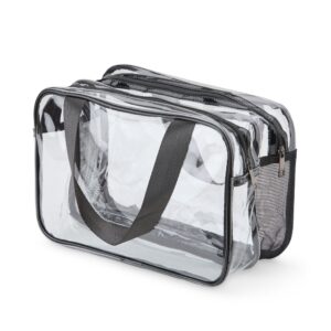 Nécessaire PVC Com Dois Compartimentos.