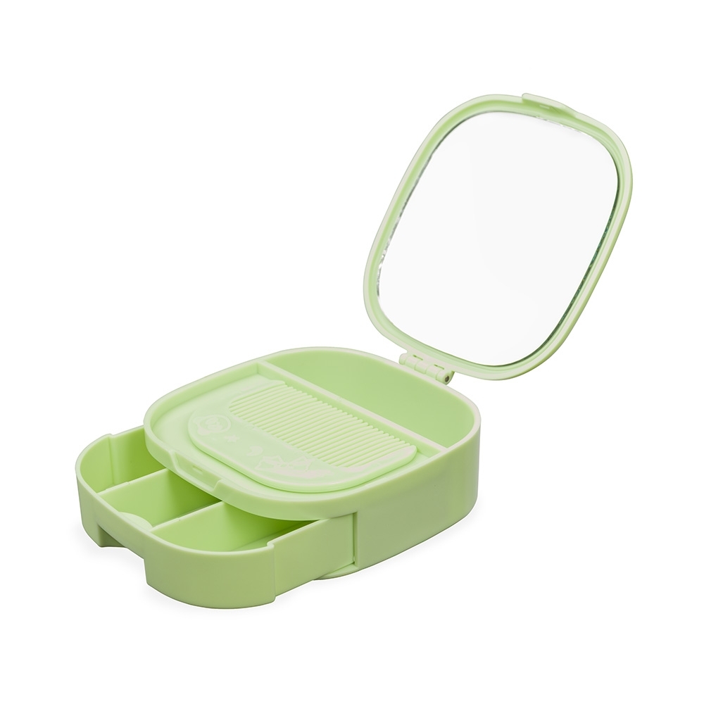 Porta-Joias Plástico com Espelho.