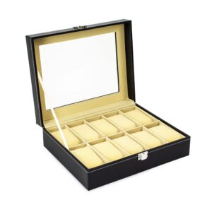 Porta-Relógios com 10 Divisórias.