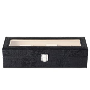 Porta-Relógios com 6 Divisórias.