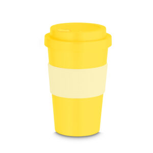 Copo Plástico em RPET - Amarelo, 400ml