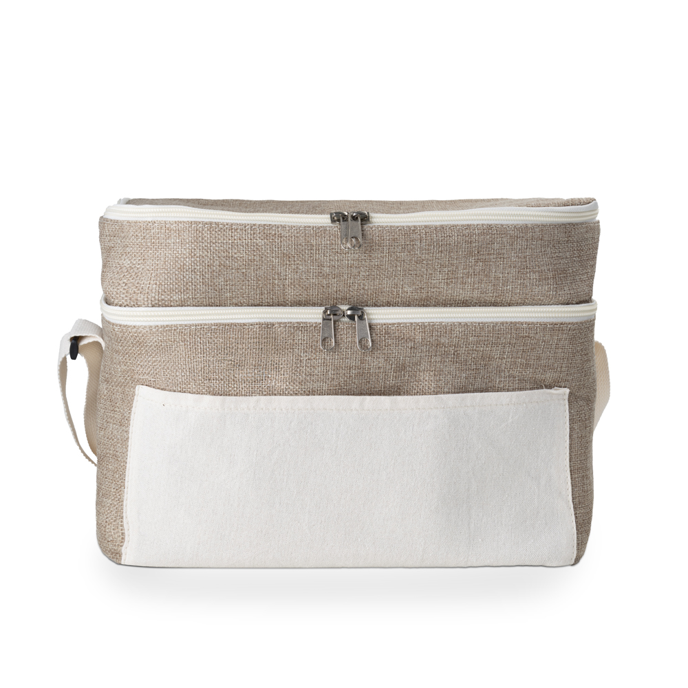 Bolsa Térmica em algodão e Juta sintética (24x30x20cm) - Imagem 2