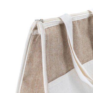 Bolsa Térmica em algodão e Juta sintética (34x34x16cm)