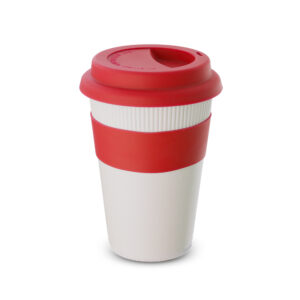 Copo Fibra de Bambu - Vermelho, 450ml