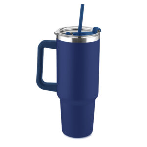 Caneca Térmica em Aço Inox - Azul, 1300ML