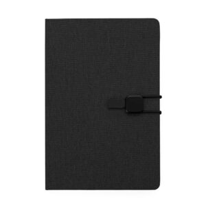 Caderno A5 Capa em Poliéster - Preto