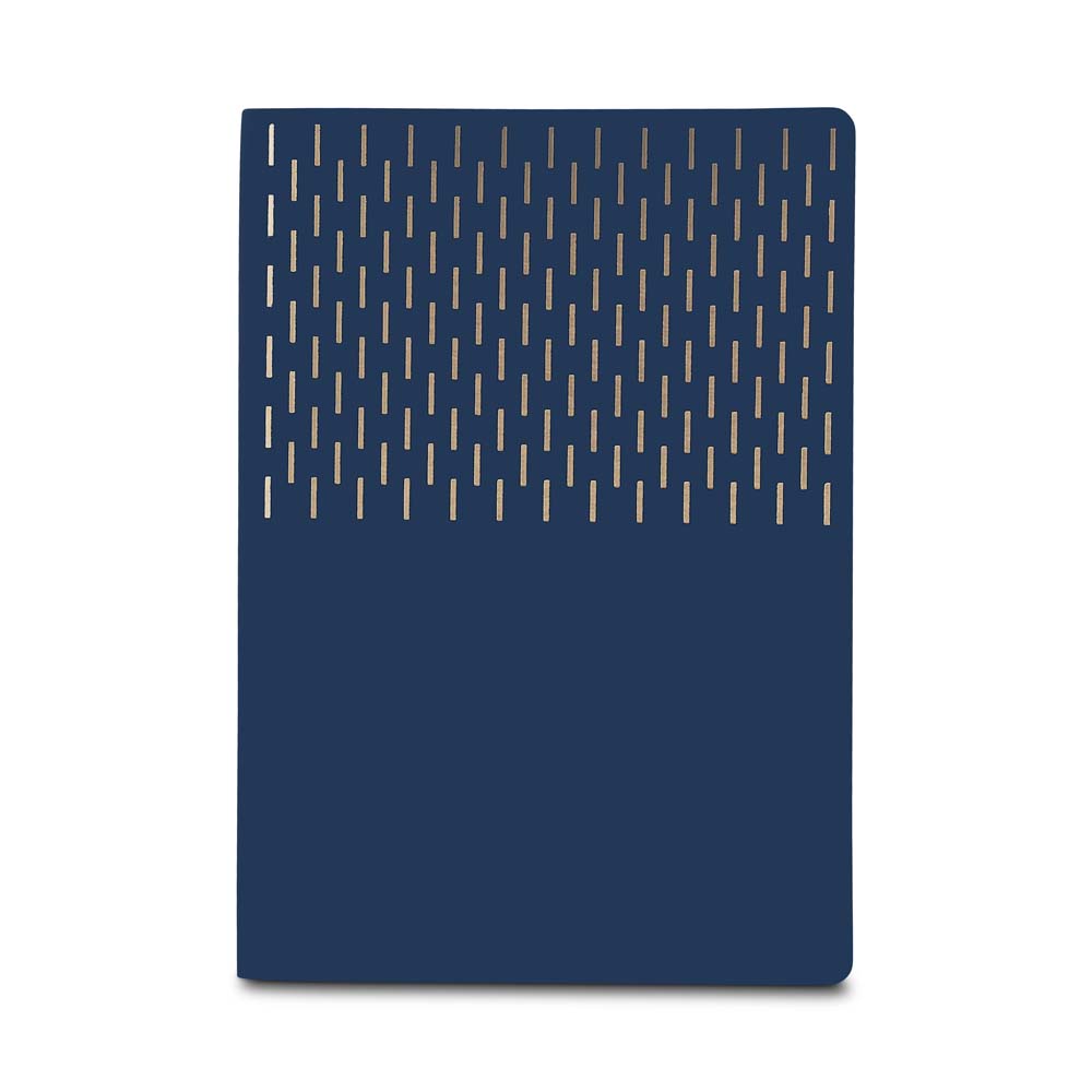 Kit Escritório A5 Capa em PU e Caneta Metalica - Azul - Imagem 2