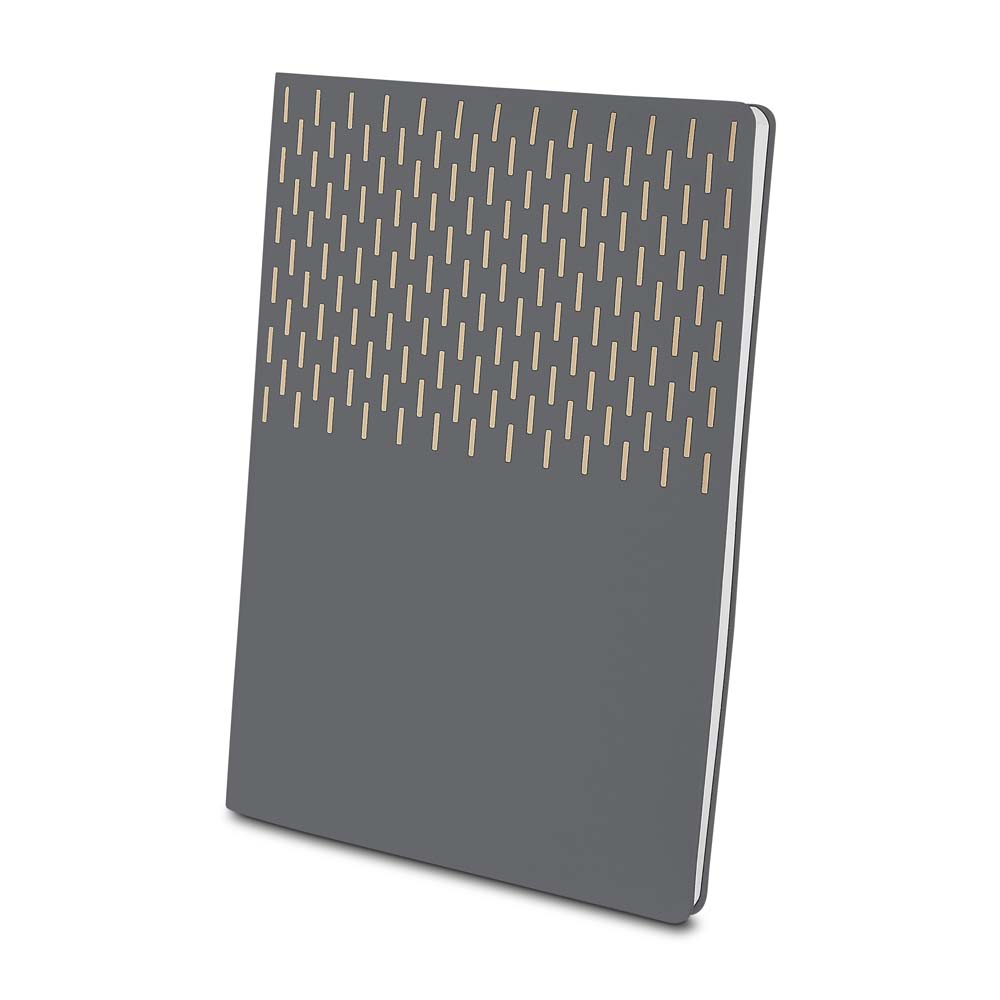 Kit Escritório A5 Capa em PU e Caneta Metalica - Azul - Imagem 6