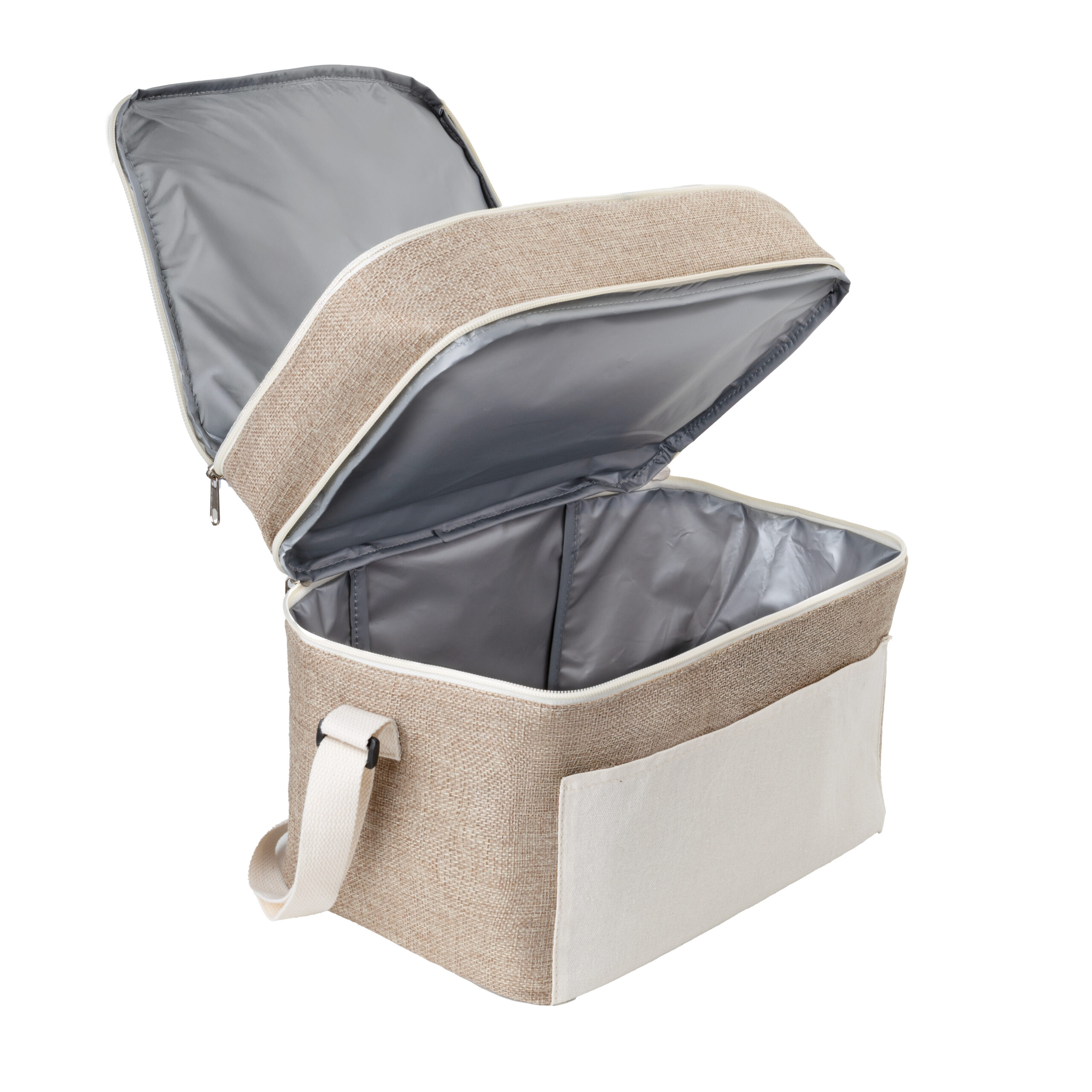 Bolsa Térmica em algodão e Juta sintética (24x30x20cm) - Imagem 6