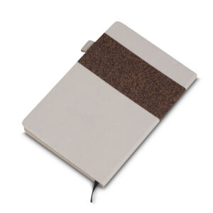 Caderno A5 Capa em Fibra de Cana de Açúcar e Café - Café