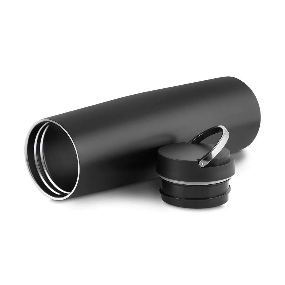 Kit escritório Caderno, Garrafa e Caneta Metalica - Preto - Imagem 6