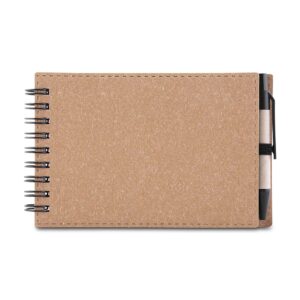 Mini Caderno A6 de anotações com caneta - Kraft