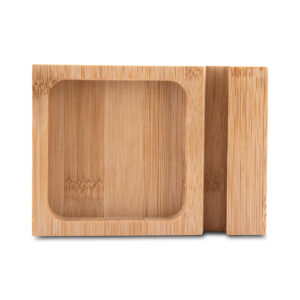 Porta objetos/smartphone em feltro e bambu - Bambu