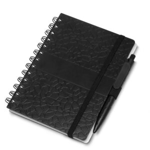 Caderno B6 Capa em ABS com Caneta - Cinza
