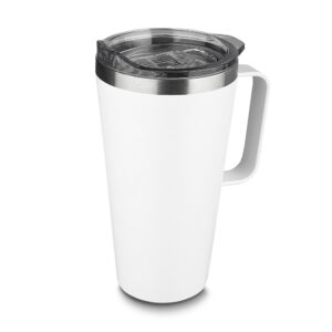 Caneca Térmica em Aço Inox - Branco, 530ml